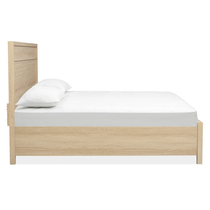 Merrifield Sandstone Beige Queen Panel Bed