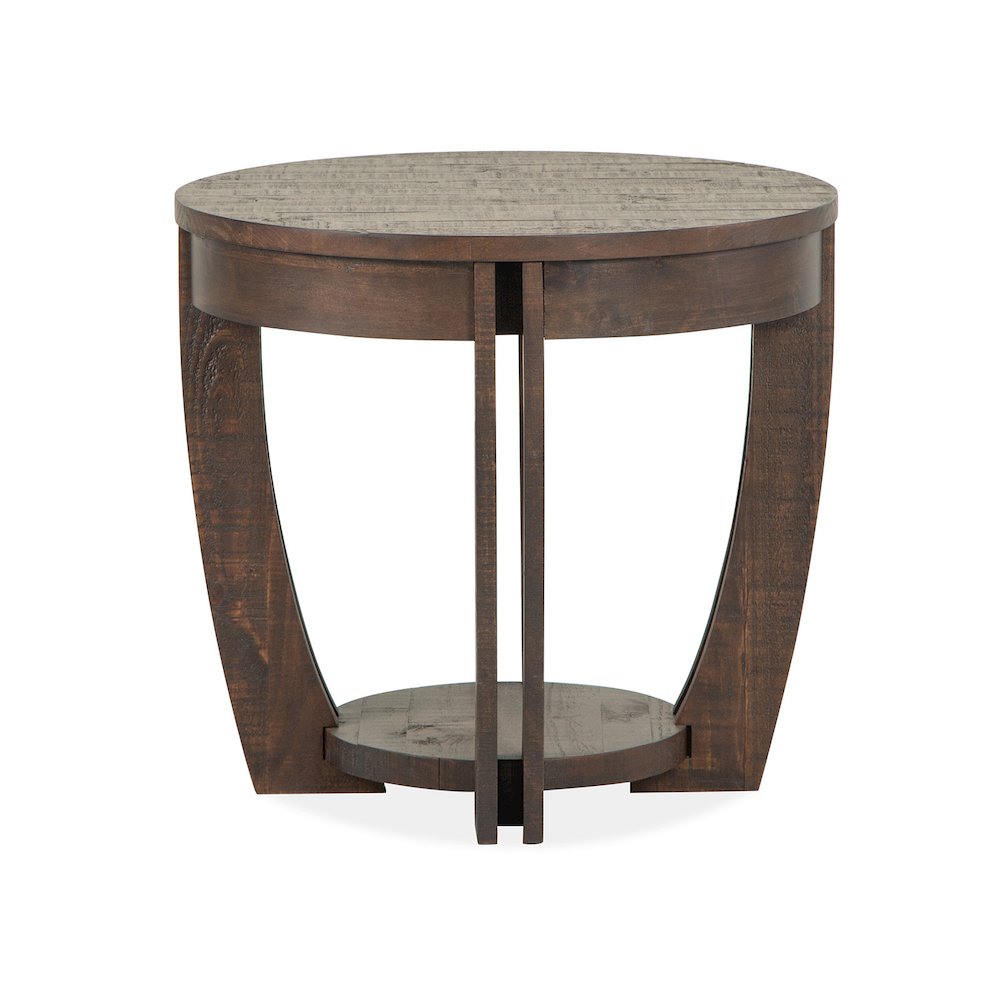 Lyndale Nutmeg Round End Table