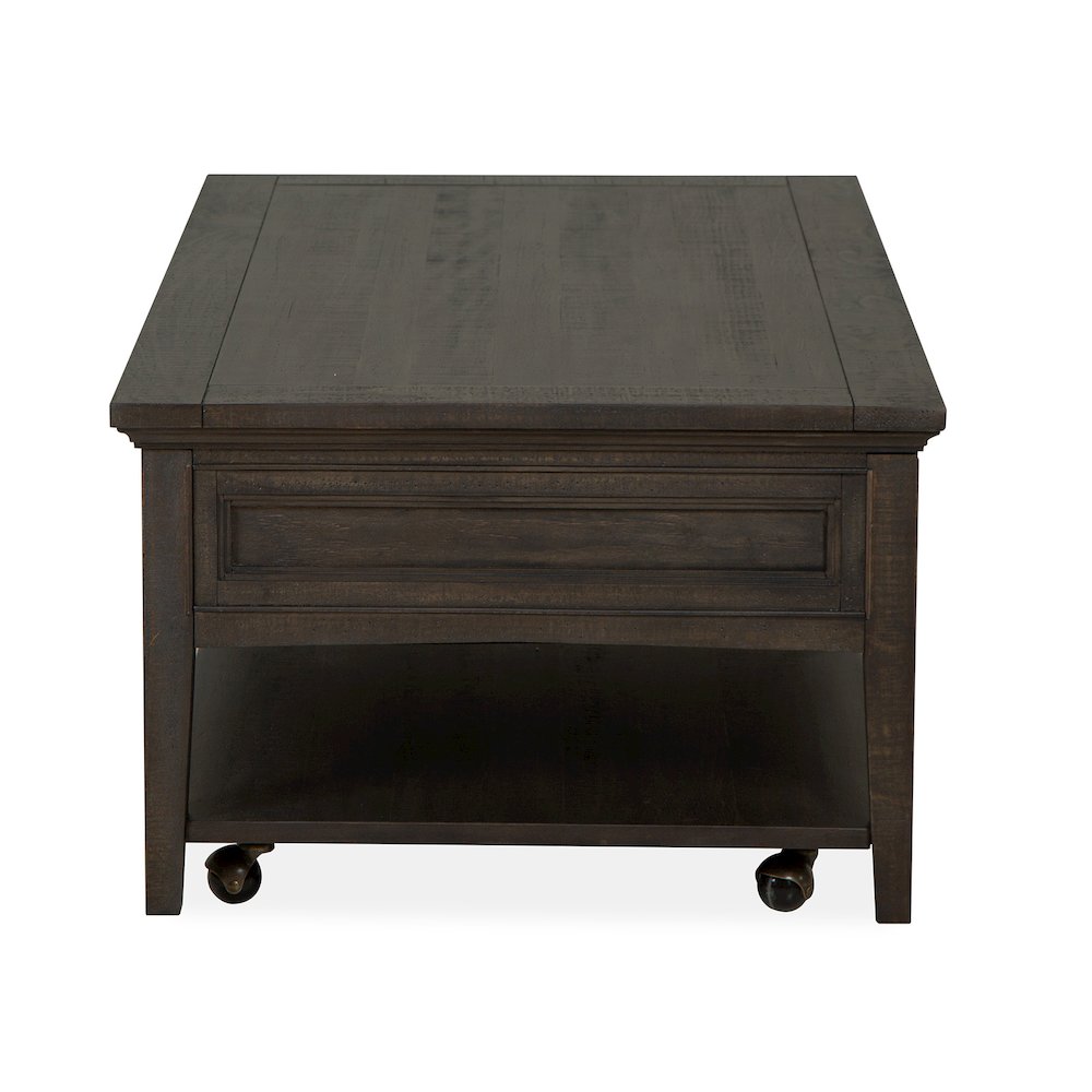 Westley Falls Graphite Rectangular Cocktail Table With Casters