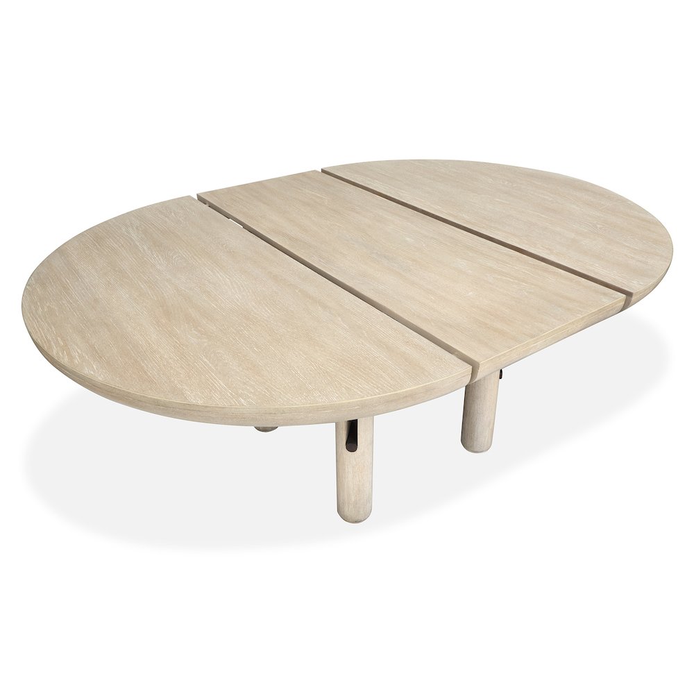 Sunset Cove Sanibel Brown Extendable Round Dining Table