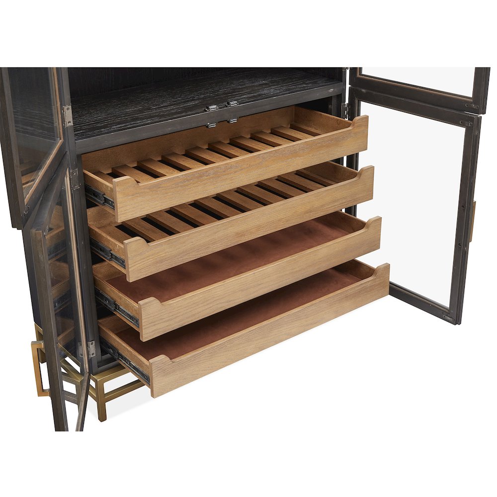 Lindon Coffee Bean Two Tone Cabinet