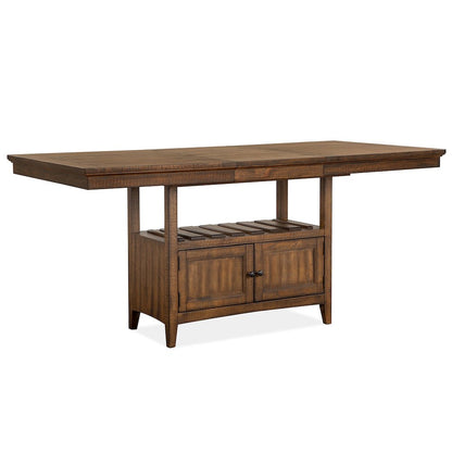 Bay Creek Toasted Nutmeg Extendable Counter Height Dining Table
