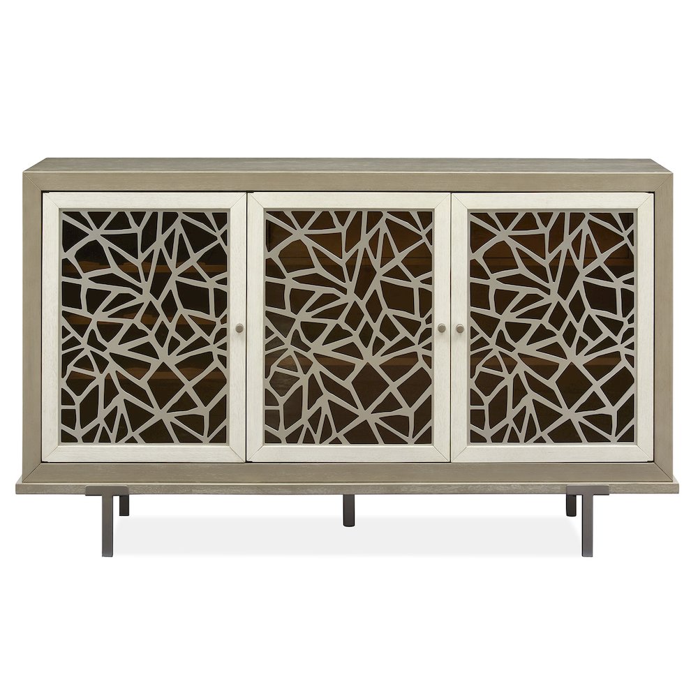 Lenox Warm Silver And Acadia White Server