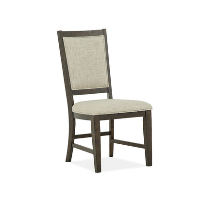Westley Falls Graphite Step Upholstered Side Chair Two Pack