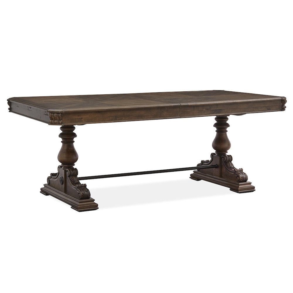 Durango Willadeene Brown Extendable Trestle Dining Table