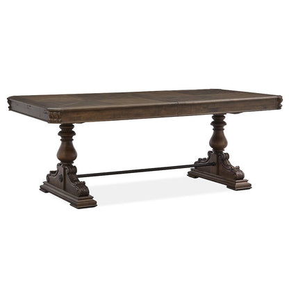 Durango Willadeene Brown Extendable Trestle Dining Table