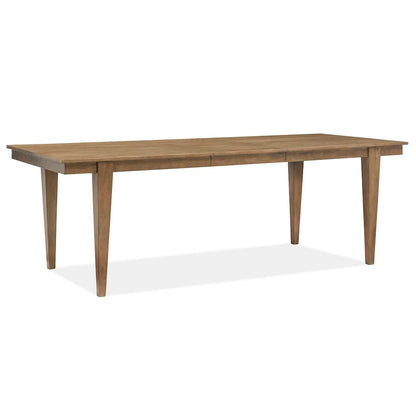 Lindon Belgian Wheat Extendable Rectangular Dining Table