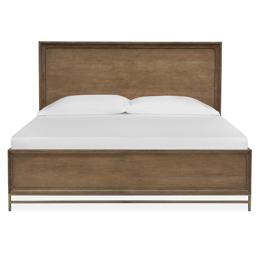 Lindon Belgian Wheat And Coffee Bean Queen Panel Bed