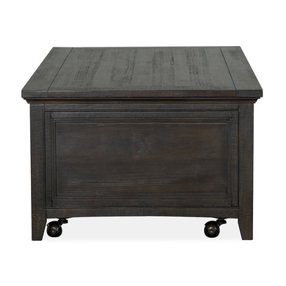 Westley Falls Graphite Lift Top Storage Cocktail Table With Casters