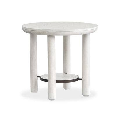 Sunset Cove Moonlight Pearl Round End Table