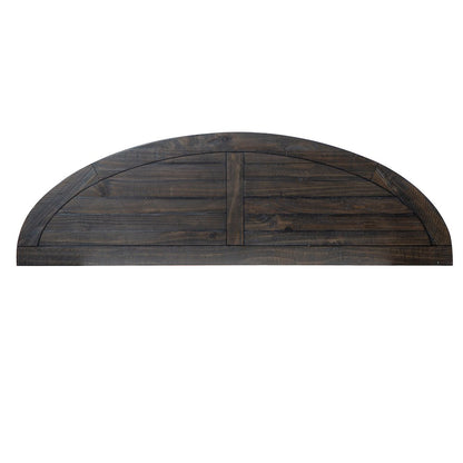 Boswell Peppercorn Demilune Sofa Table