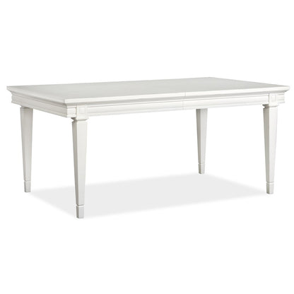 Willowbrook Egg Shell White Extendable Rectangular Dining Table