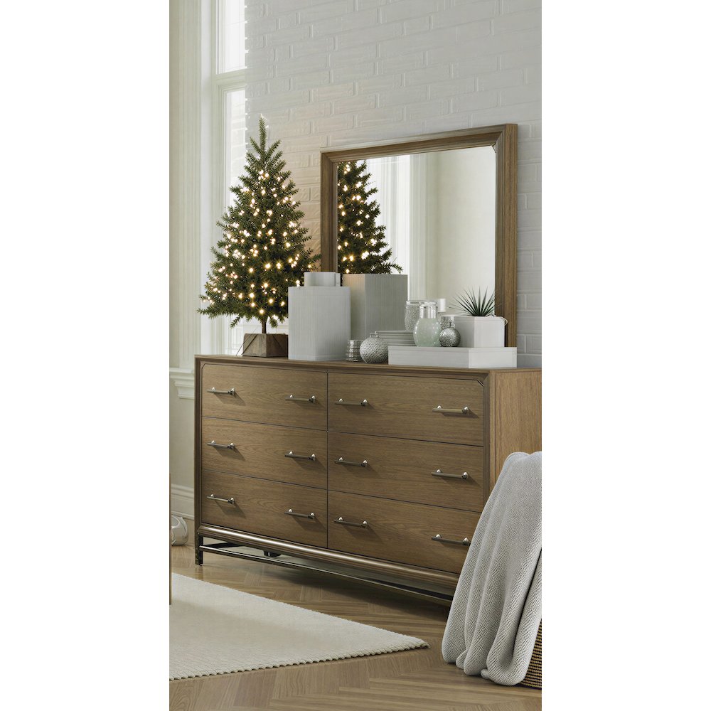 Lindon Belgian Wheat And Coffee Bean Double Drawer Dresser
