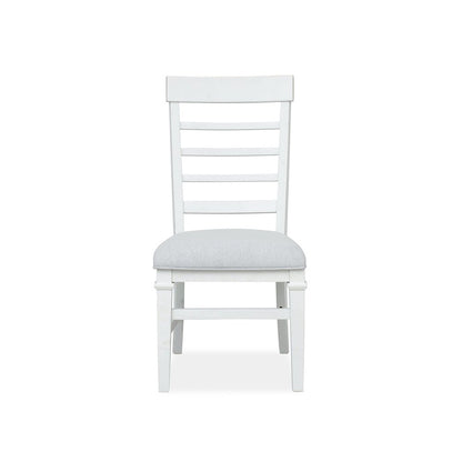 Charleston White Dove White Upholstered Side Chair Two Pack