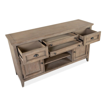 Paxton Place Dovetail Grey Buffet
