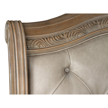 Marisol Fawn Queen Upholstered Sleigh Bed