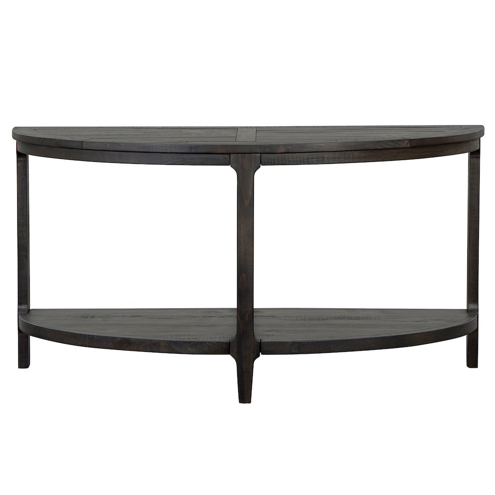 Boswell Peppercorn Demilune Sofa Table
