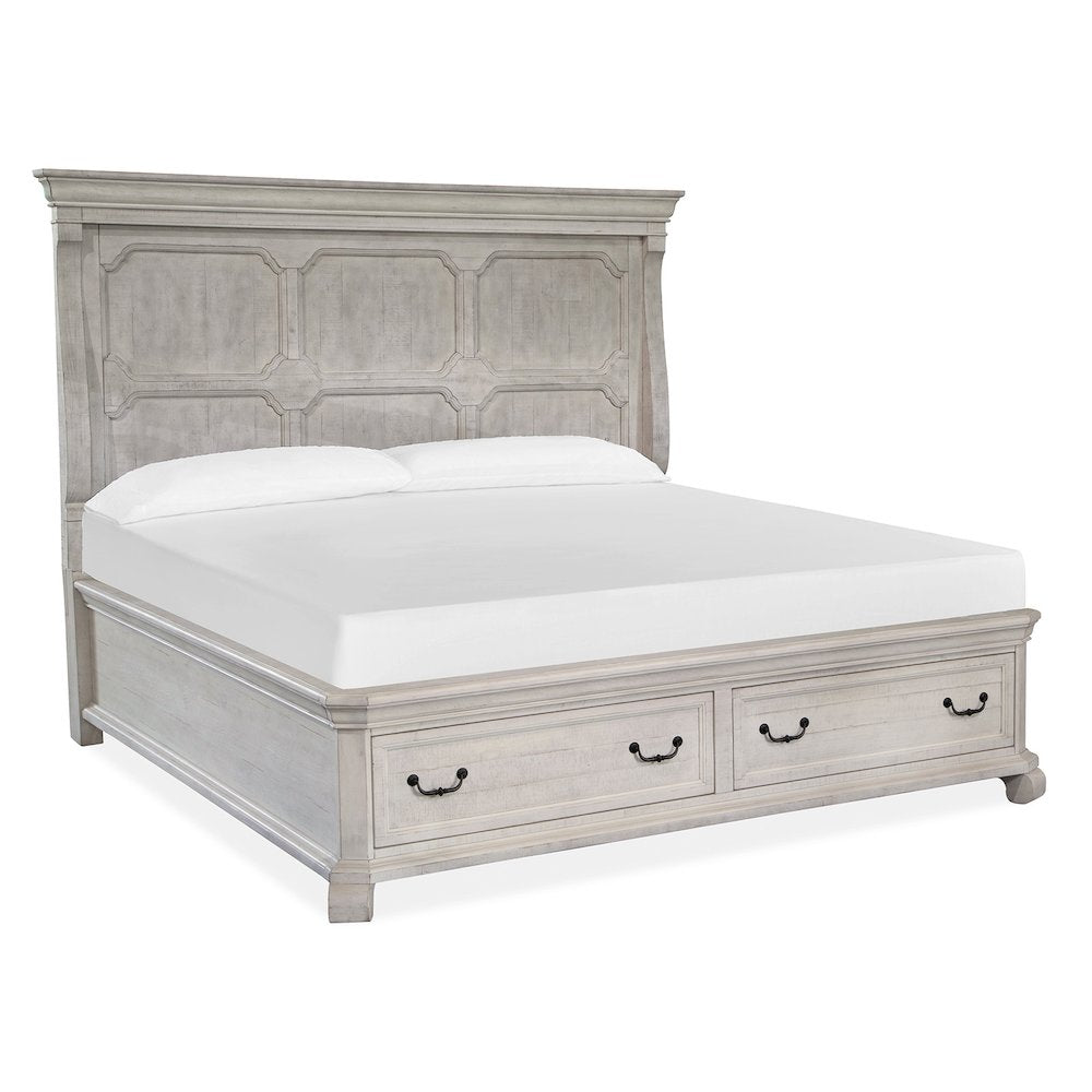 Bronwyn Alabaster Queen Panel Storage Bed