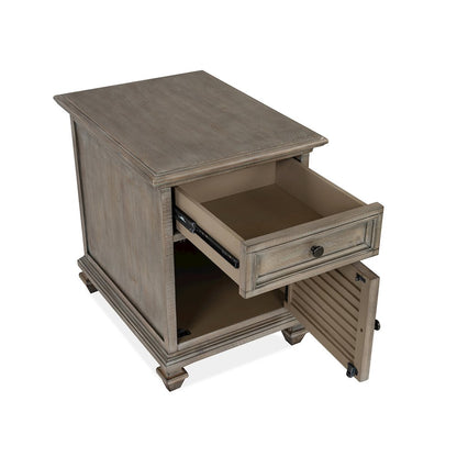 Lancaster Dovetail Grey Chairside End Table