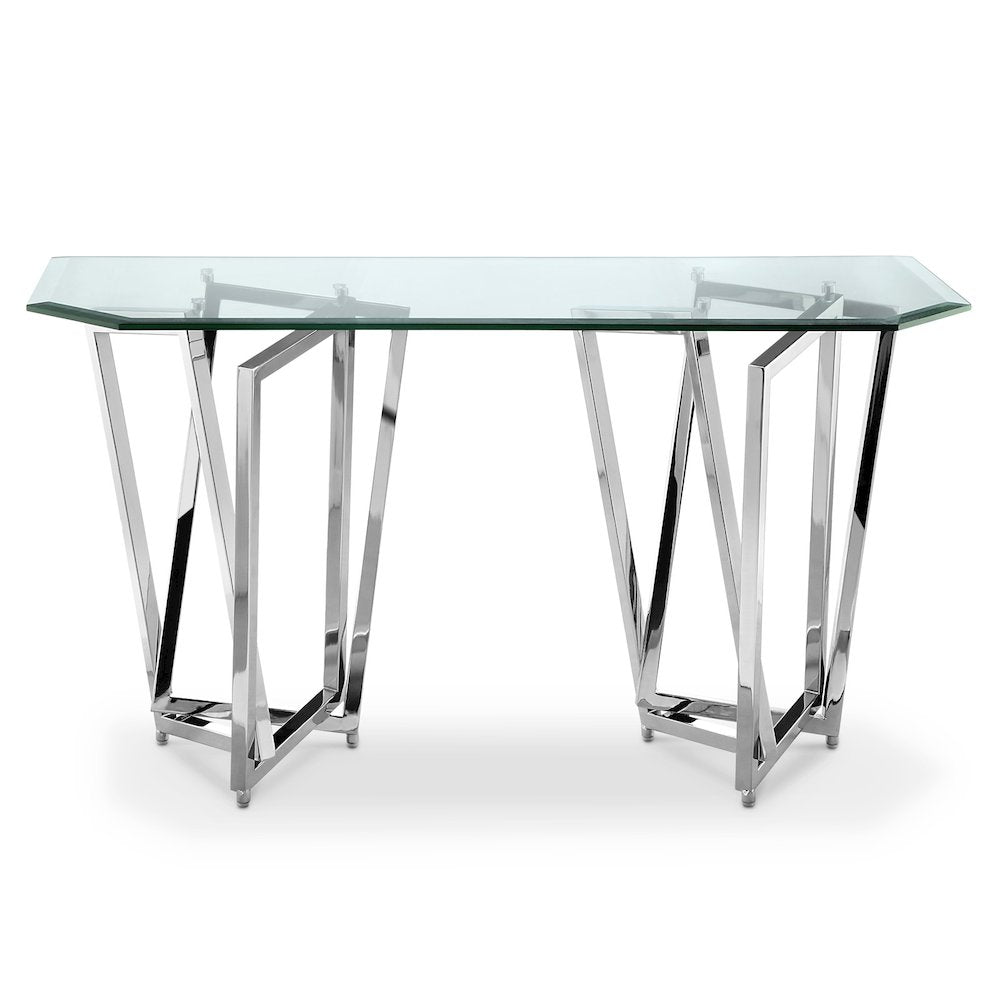 Lenox Square Chrome Rectangular Sofa Table