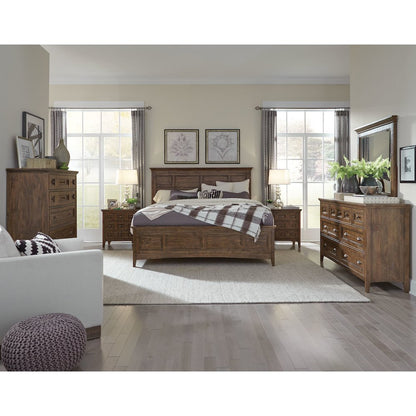 Bay Creek Toasted Nutmeg King Panel Storage Bed