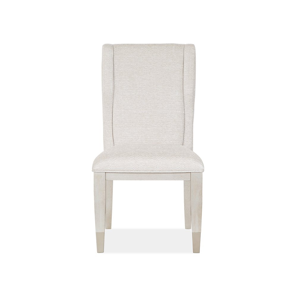 Lenox Acadia White Upholstered Host Chair Two Pack