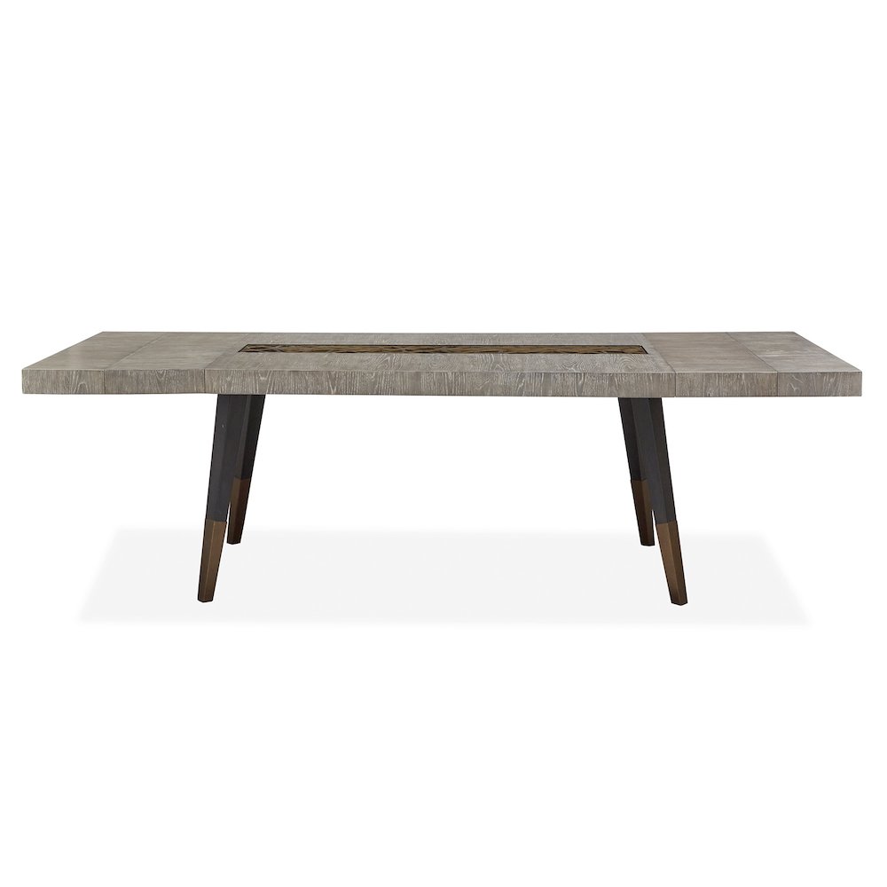 Ryker Nocturn Black And Coventry Grey Rectangular Dining Table