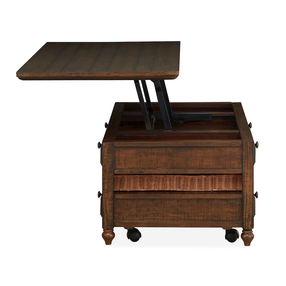 Cottage Lane Coffee Rectangular Lift Top Cocktail Table