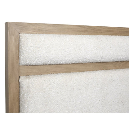 Merrifield Sandstone Beige Queen Upholstered Panel Bed
