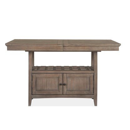 Paxton Place Dovetail Grey Extendable Counter Height Dining Table