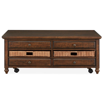 Cottage Lane Coffee Rectangular Lift Top Cocktail Table