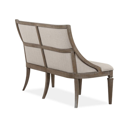 Lancaster Dovetail Grey Upholstered Bench