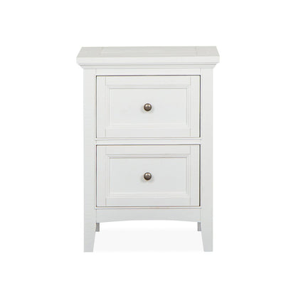 Heron Cove Chalk White And Dovetail Grey Small Drawer Nightstand