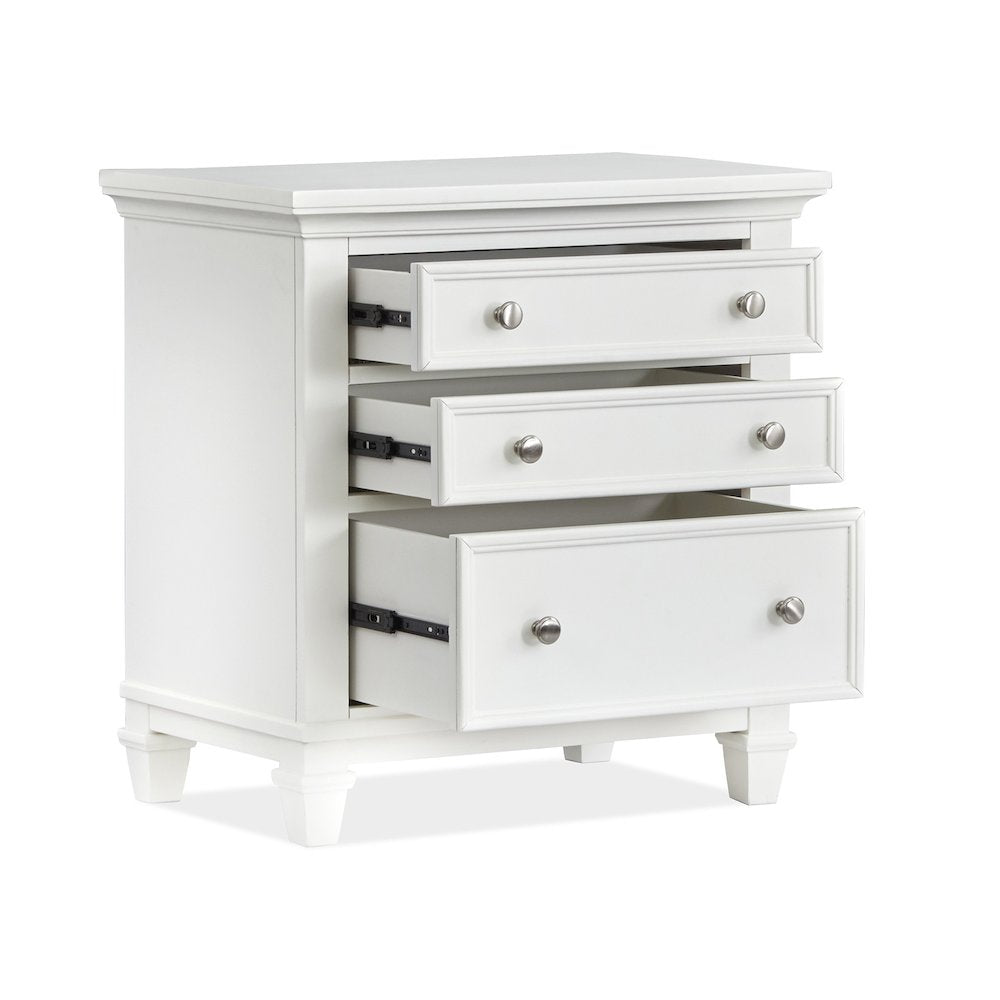 Charleston White Dove White Drawer Nightstand