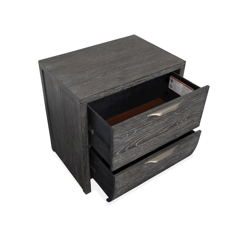 Kinsley Black Heron Drawer Nightstand
