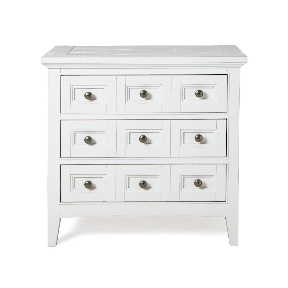 Heron Cove Chalk White And Dovetail Grey Drawer Nightstand