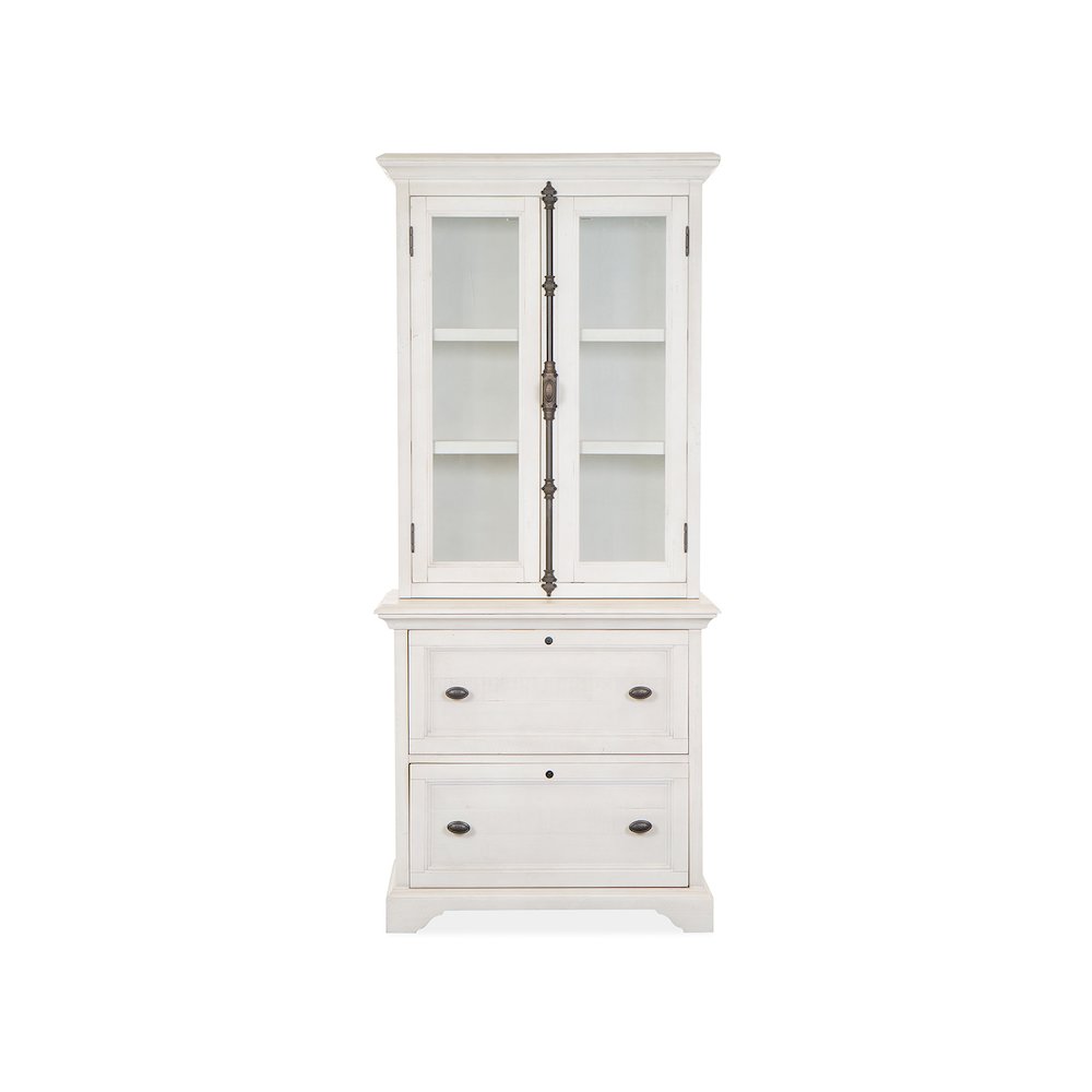 Bronwyn Alabaster Lateral File With Hutch