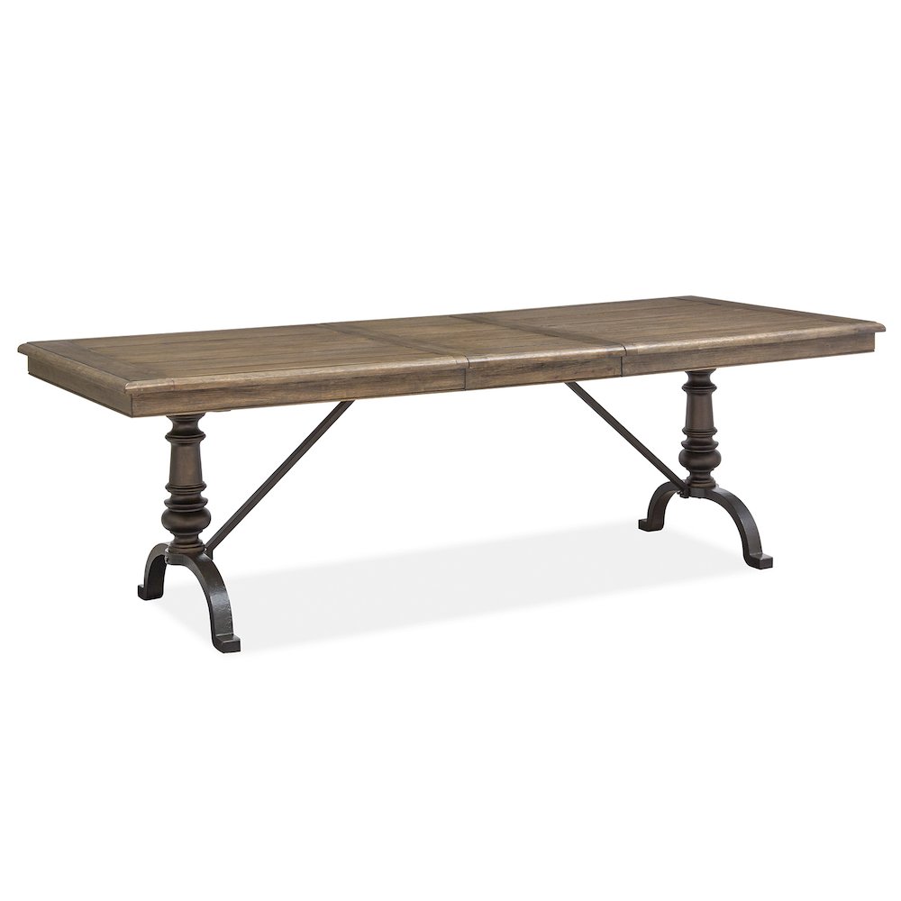 Roxbury Manor Homestead Brown Extendable Rectangular Dining Table