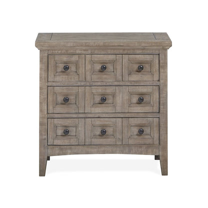 Paxton Place Dovetail Grey Drawer Nightstand