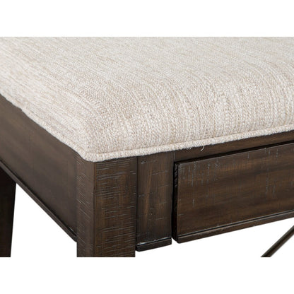 Westley Falls Graphite Upholstered Bench