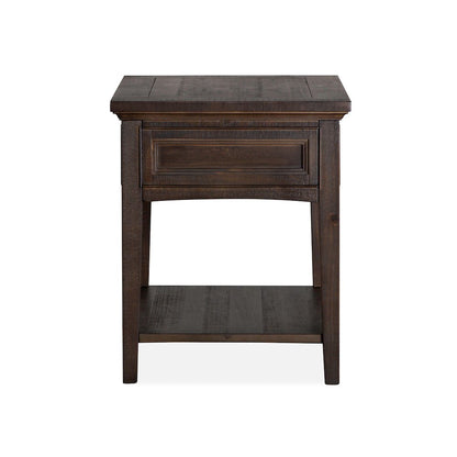 Westley Falls Graphite Rectangular End Table