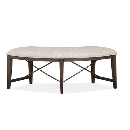 Westley Falls Graphite Curved Bench