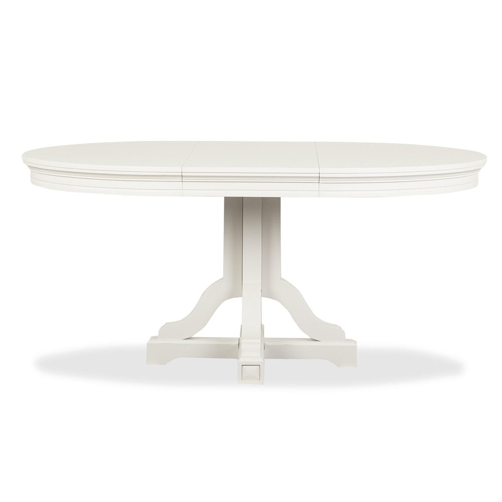 Willowbrook Egg Shell White Extendable 48" Round Dining Table