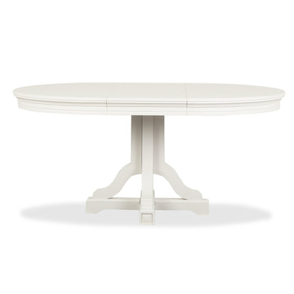 Willowbrook Egg Shell White Extendable 48" Round Dining Table