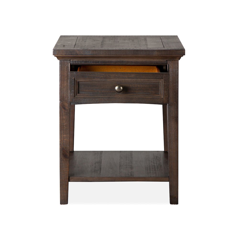 Westley Falls Graphite Rectangular End Table