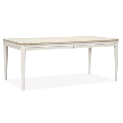 Echo Isles Sea Pearl And Driftwood Extendable Rectangular Dining Table