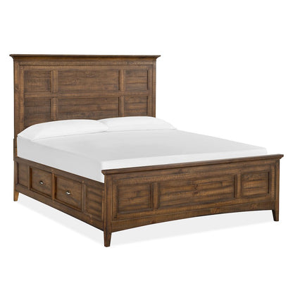 Bay Creek Toasted Nutmeg California King Panel Storage Bed