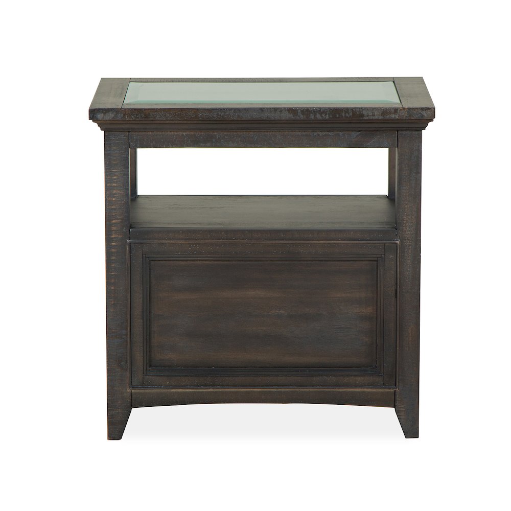 Westley Falls Graphite Chairside End Table