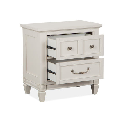 Willowbrook Egg Shell White With Slight Rub Through Drawer Nightstand