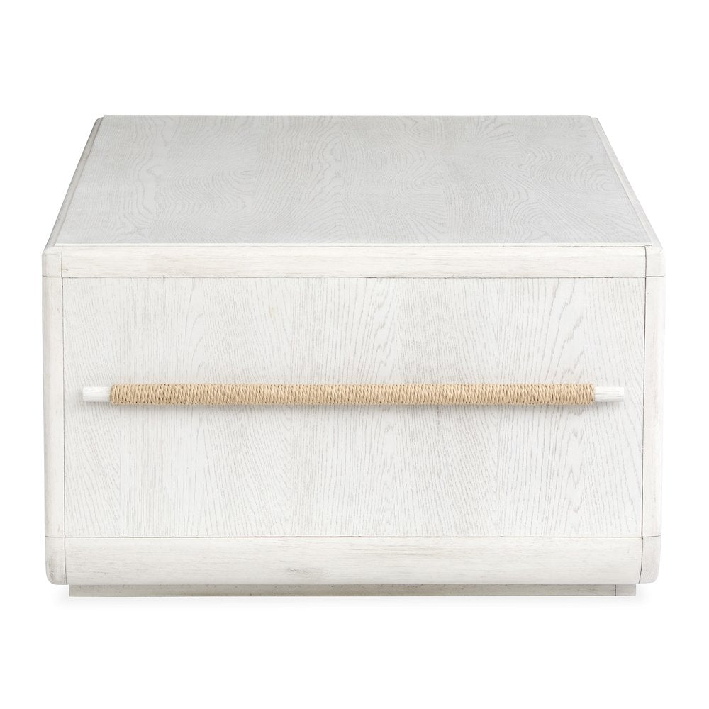 Sunset Cove Moonlight Pearl Rectangular Cocktail Table With Casters